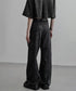 Marbled Wide Cargo Pants